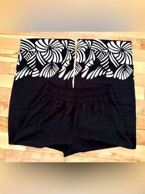 Nine West Black and White wide leg pants